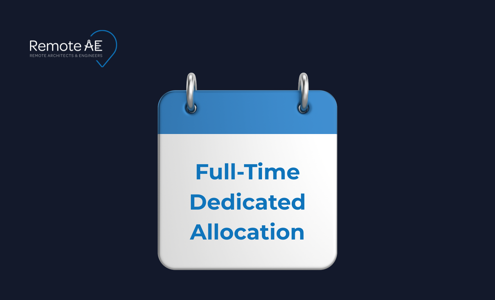 Calendar icon labeled full-time dedicated allocation