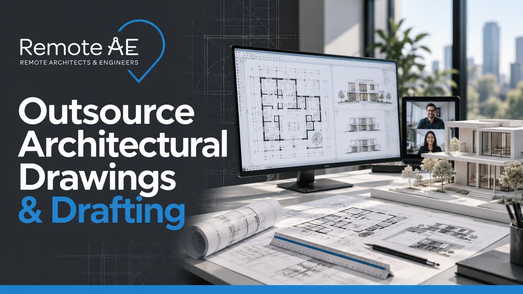 Outsource architectural drawings and drafting to a vetted remote architect with Remote AE