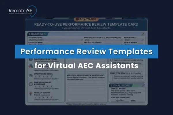 Performance Review Templates for Virtual AEC Assistants - Remote AE