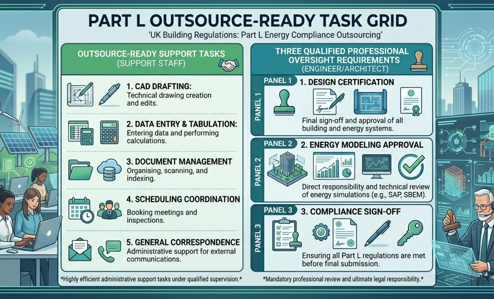 Graphic: "Part L Outsource-Ready Task Grid"