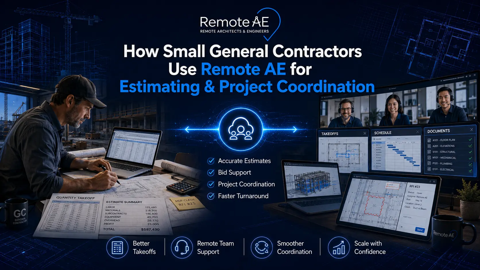 How Small General Contractors Use Remote AE