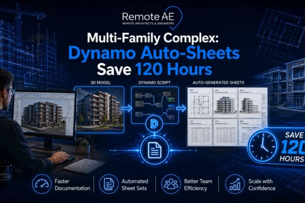 Multi-Family Complex - Dynamo Auto-Sheets Save 120 Hours - Remote AE